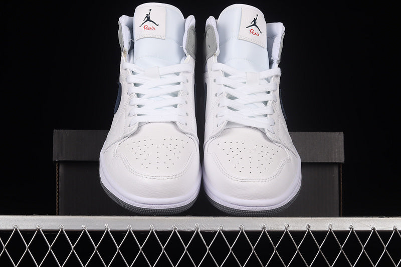 Jordan 1 Mid Paris White