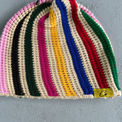 Corteiz Big Crochet Beanie Multicolor