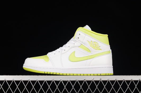 Jordan 1 Mid White Lime