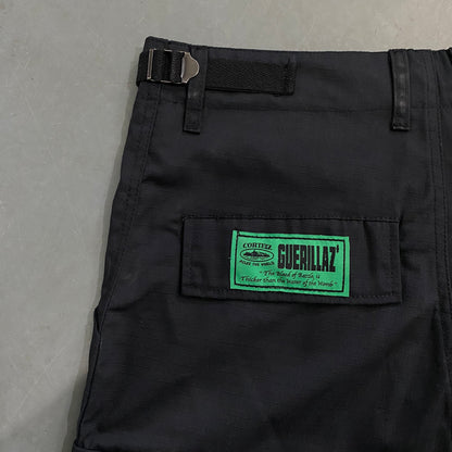 Corteiz Guerillaz 21' Cargo Shorts Black Green