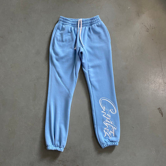 Corteiz Allstarz Joggers Baby Blue