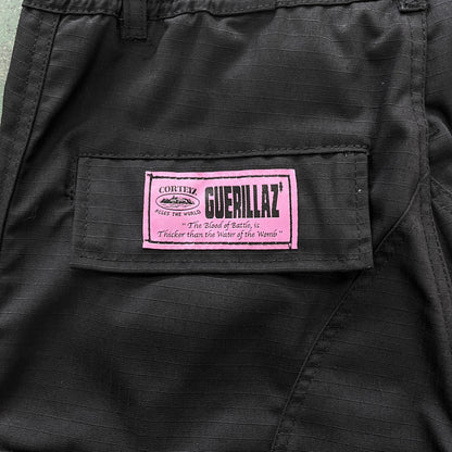 Corteiz Guerillaz Cargo Pants Black Pink