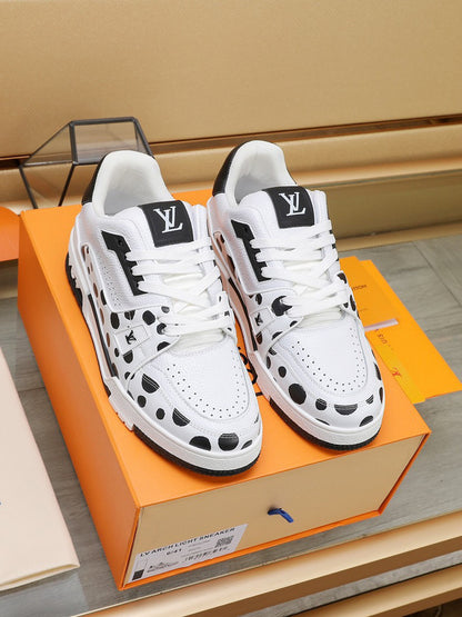 Louis Vuitton LV Trainer Yayoi Kusama White Black