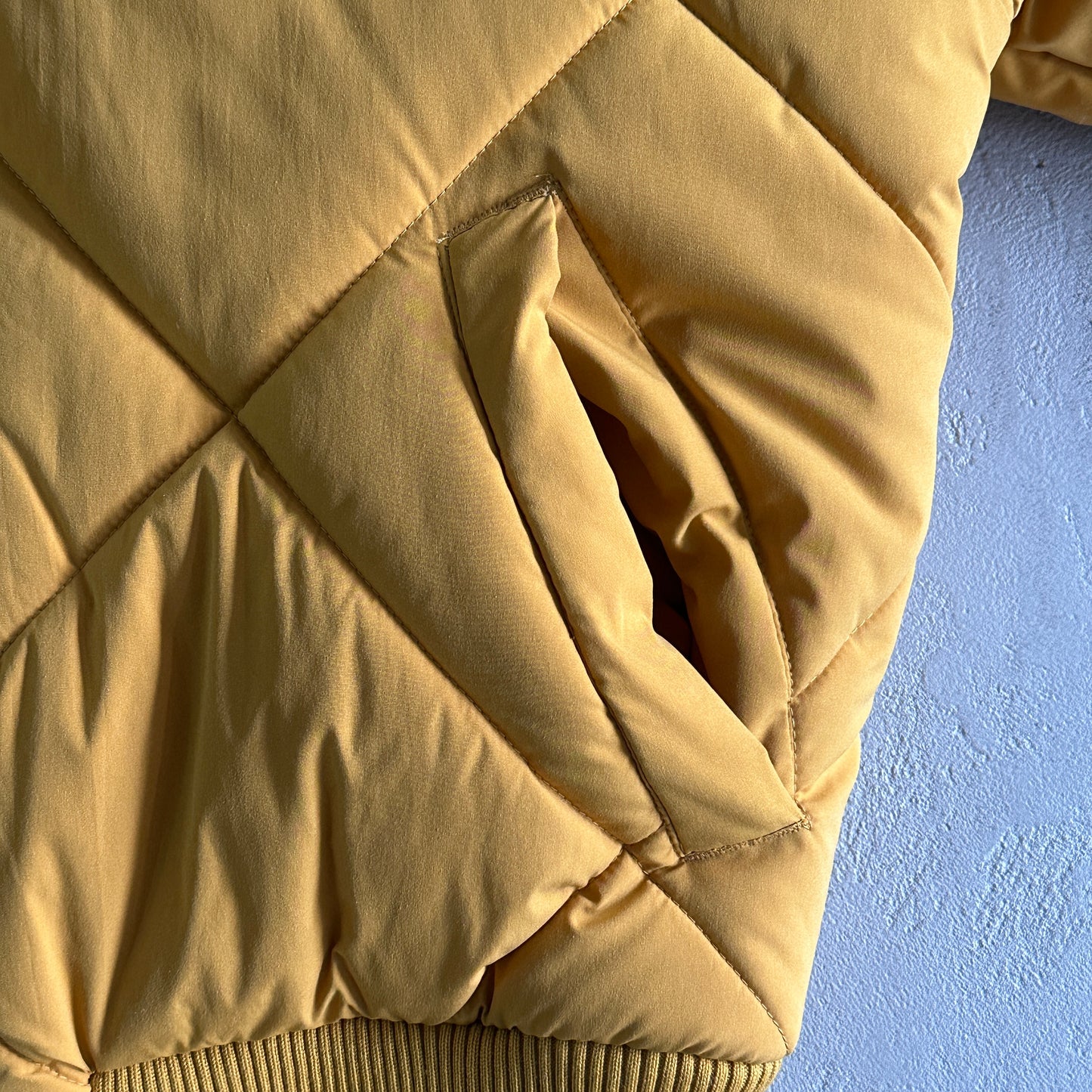 Corteiz Olde English Quilted Bomber Jacket Yellow