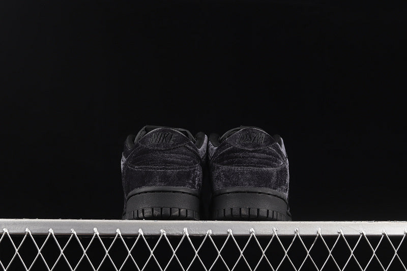 Nike Dunk Low Dover Street Market Triple Black Velvet