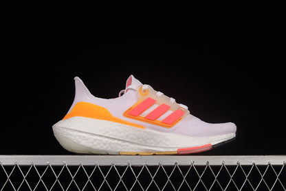 Adidas Ultra Boost 22 White Turbo Flash Orange