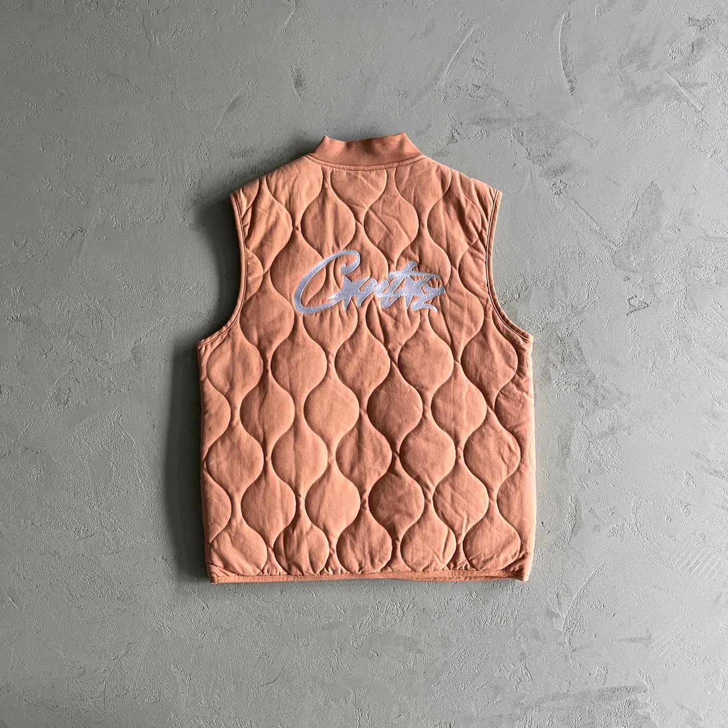 Corteiz Allstarz Padded Gilet Salmon