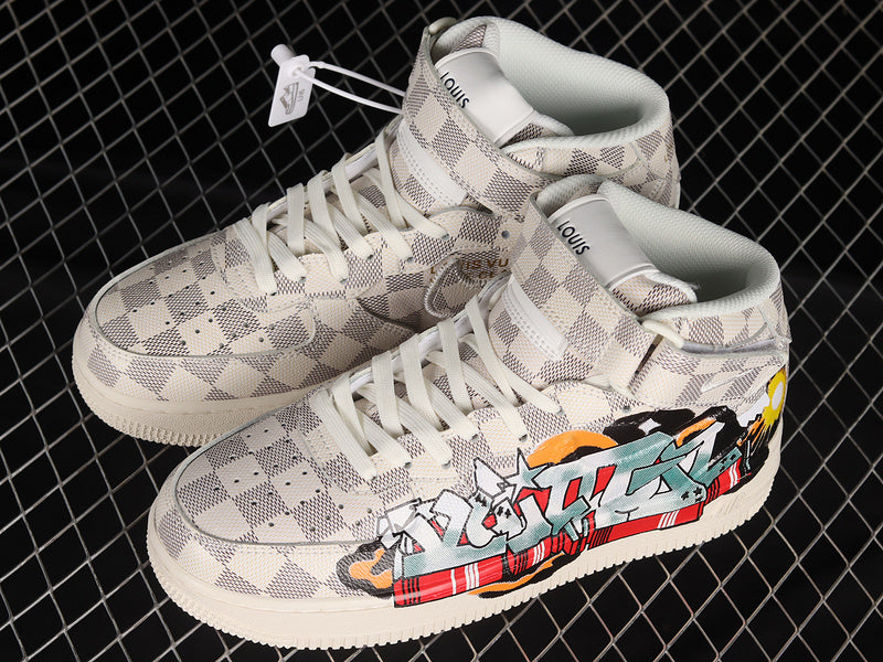 Nike Air Force 1 Mid Louis Vuitton By Virgil Abloh Graffiti