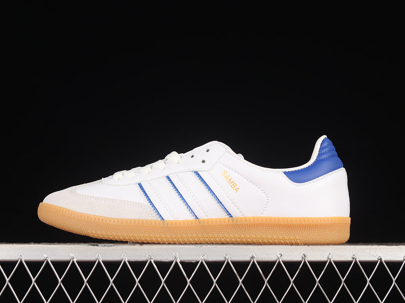 Adidas Samba Leather Cloud White Lucid Blue