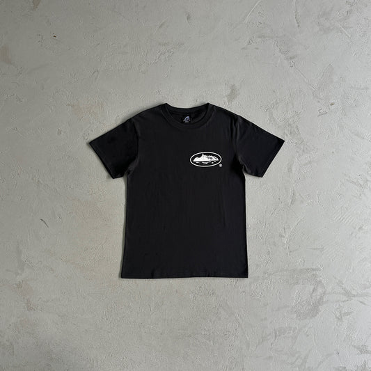 Corteiz Island Logo Tee Black