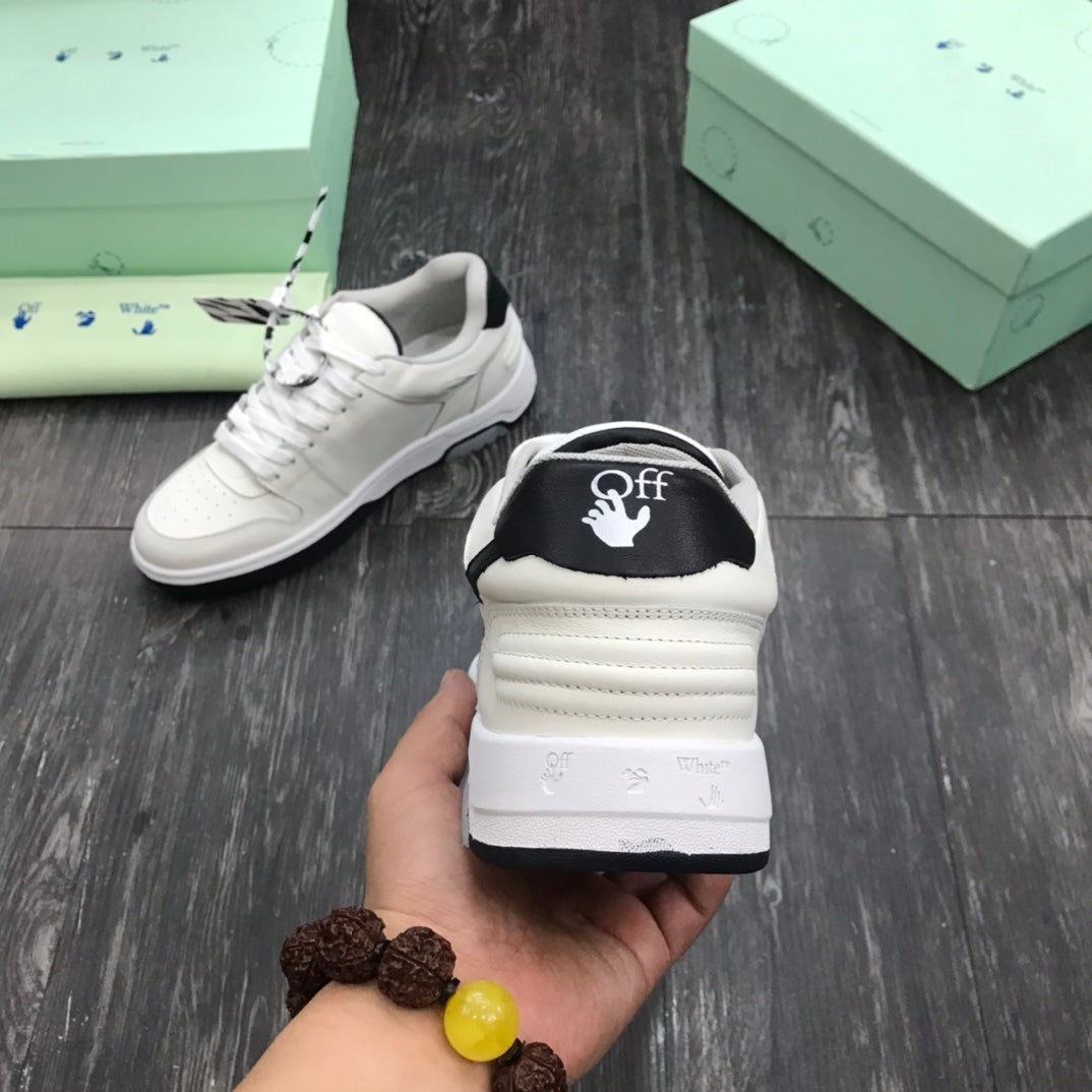 Off-White Out Of Office OOO Low Tops White Black