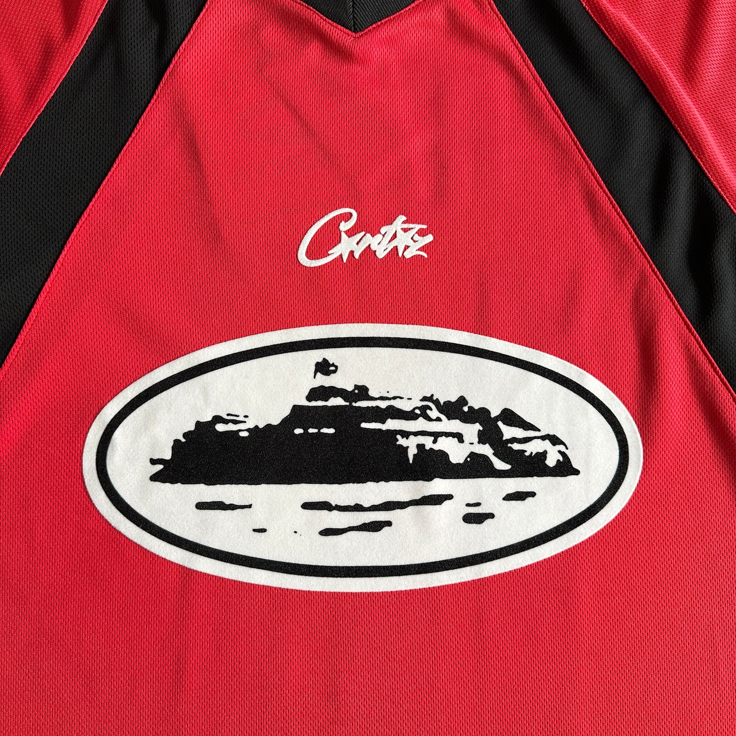 Corteiz Alcatraz Football Jersey Red