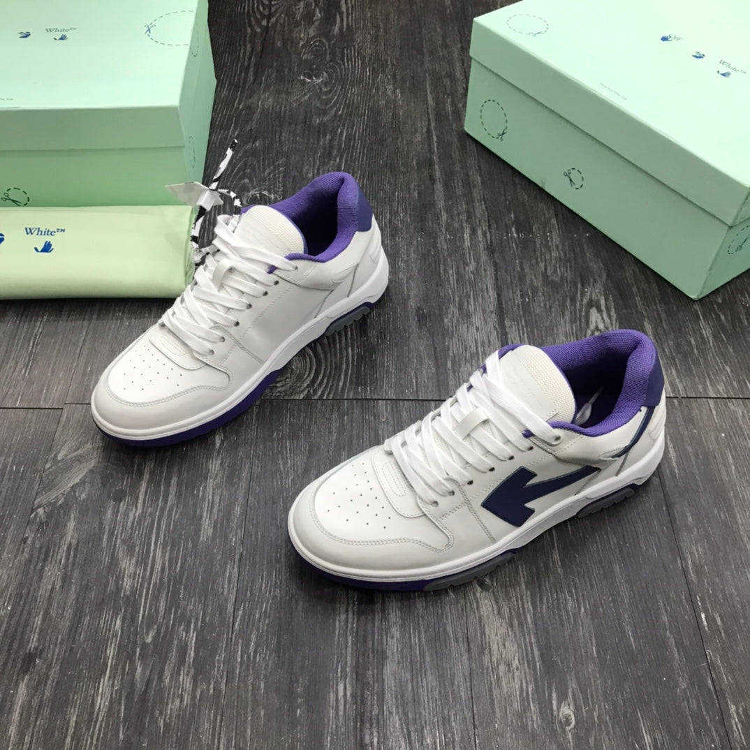 Off-White Out Of Office OOO Low Tops White Purple