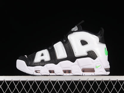 Nike Air More Uptempo Black White Green