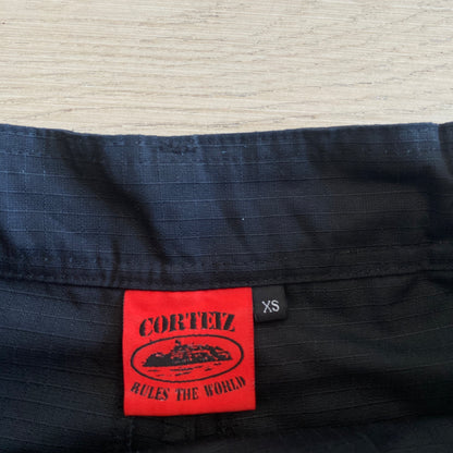 Corteiz Guerillaz Cargo Pants Black Red