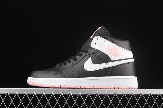 Jordan 1 Mid White Black Light Arctic Pink