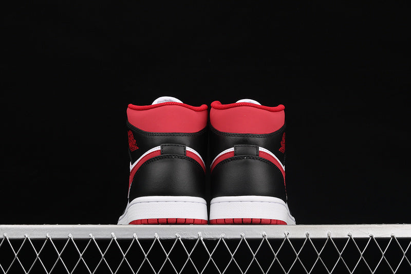 Jordan 1 Mid Gym Red Black White