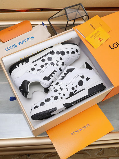 Louis Vuitton LV Trainer Yayoi Kusama White Black