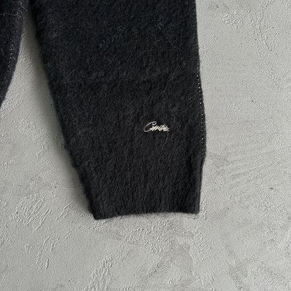 Corteiz C-Star Mohair Knit Sweater Black