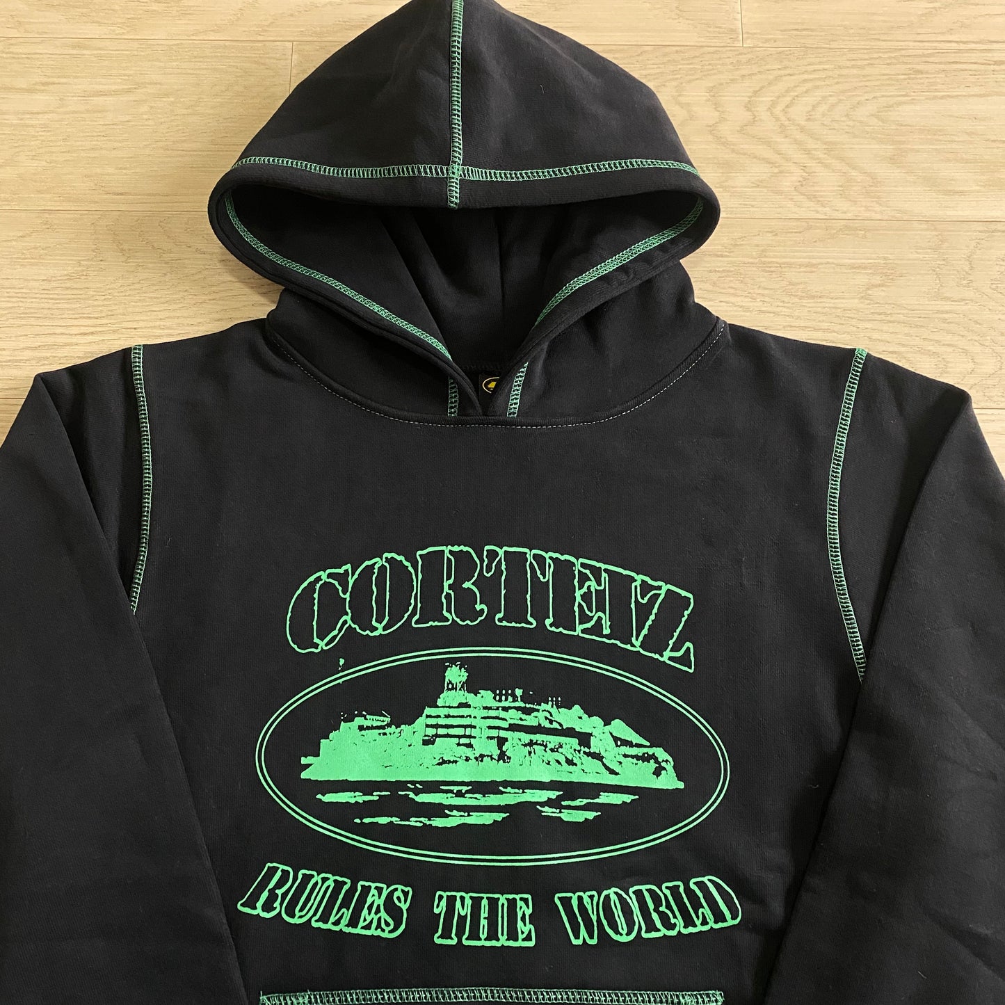 Corteiz Superior Hoodie Black Green