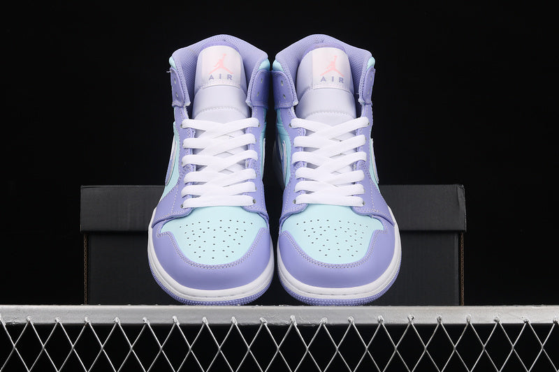 Jordan 1 Mid Purple Aqua