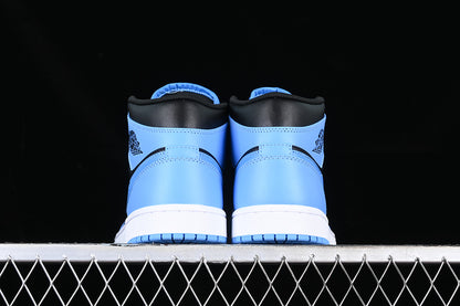 Jordan 1 Mid University Blue Black