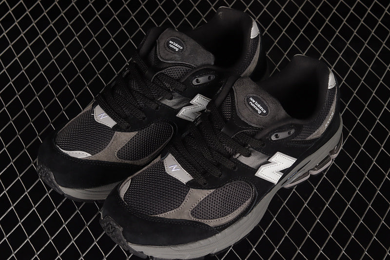 New Balance 2002R Black Dark Grey White