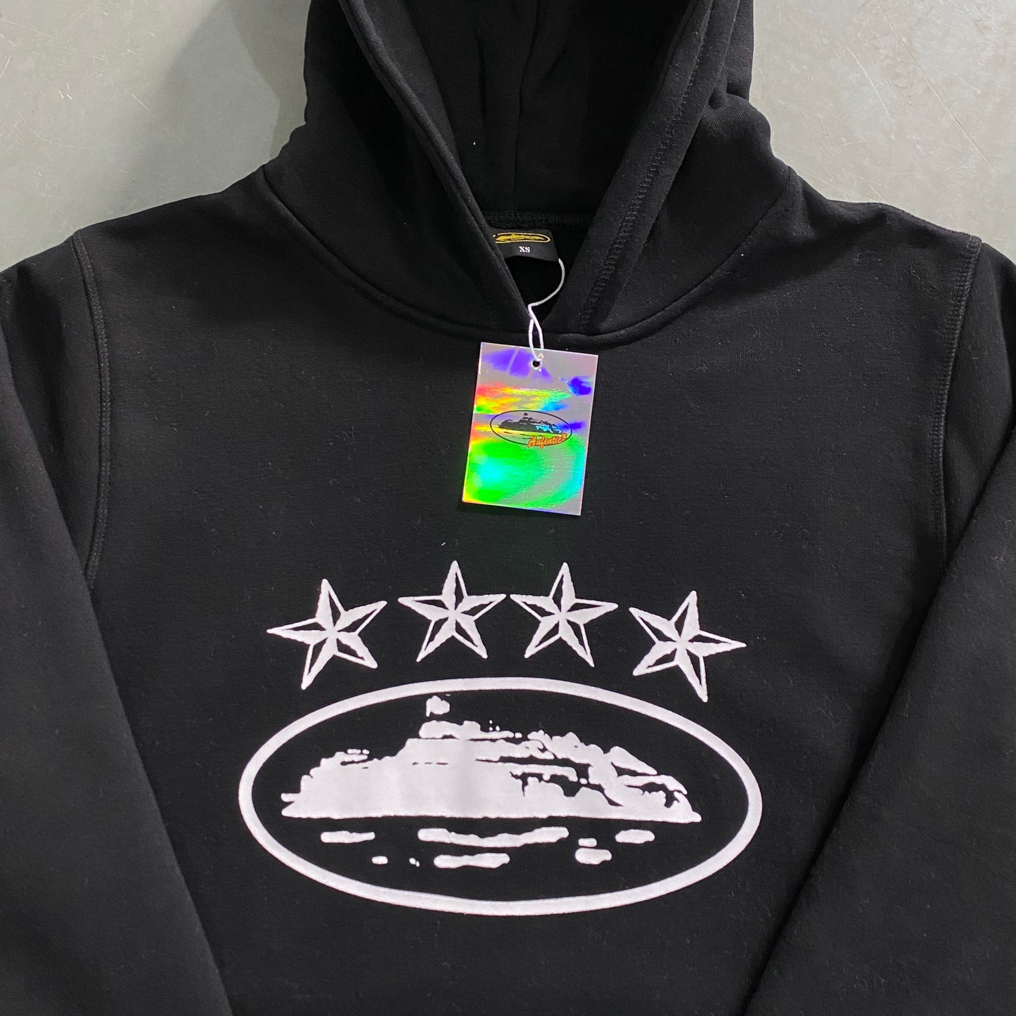 Corteiz 4Starz Alcatraz Hoodie Black