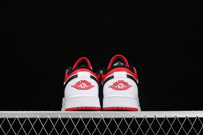 Jordan 1 Retro Low White University Red Black