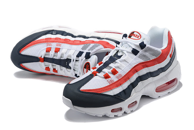 Nike Air Max 95 White Deep Royal Blue Gym Red