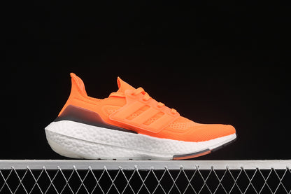 Adidas Ultra Boost 21 White Acid Orange