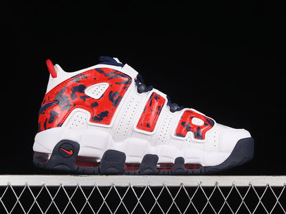 Nike Air More Uptempo Red Navy Camo