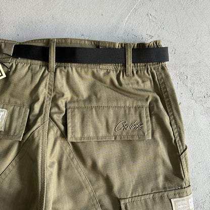 Corteiz Guerillaz Cargo Pants Tonal Khaki