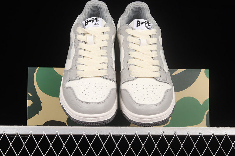 A Bathing Ape Court Sta Light Grey Cream