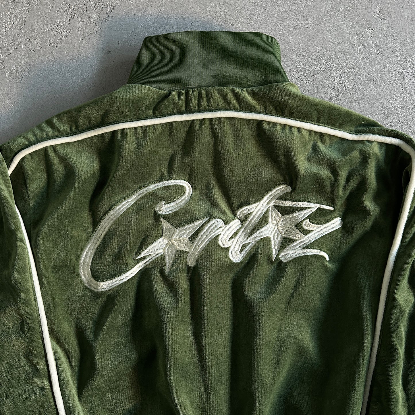 Corteiz VVS Velour Jacket Green