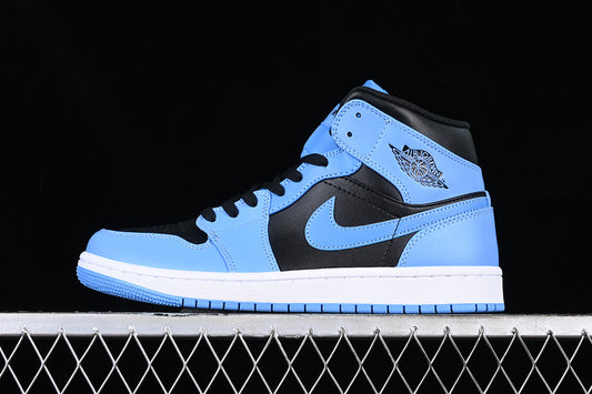 Jordan 1 Mid University Blue Black