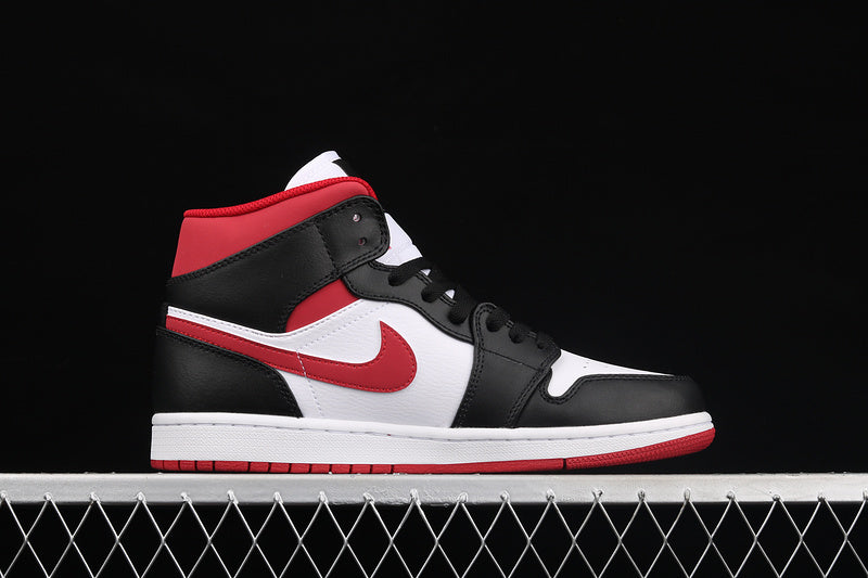 Jordan 1 Mid Gym Red Black White