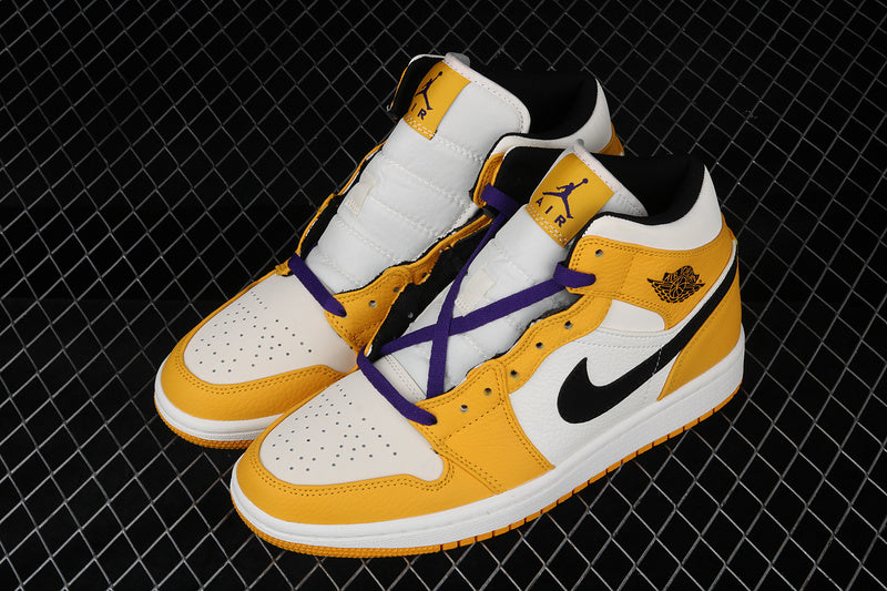 Jordan 1 Mid Lakers