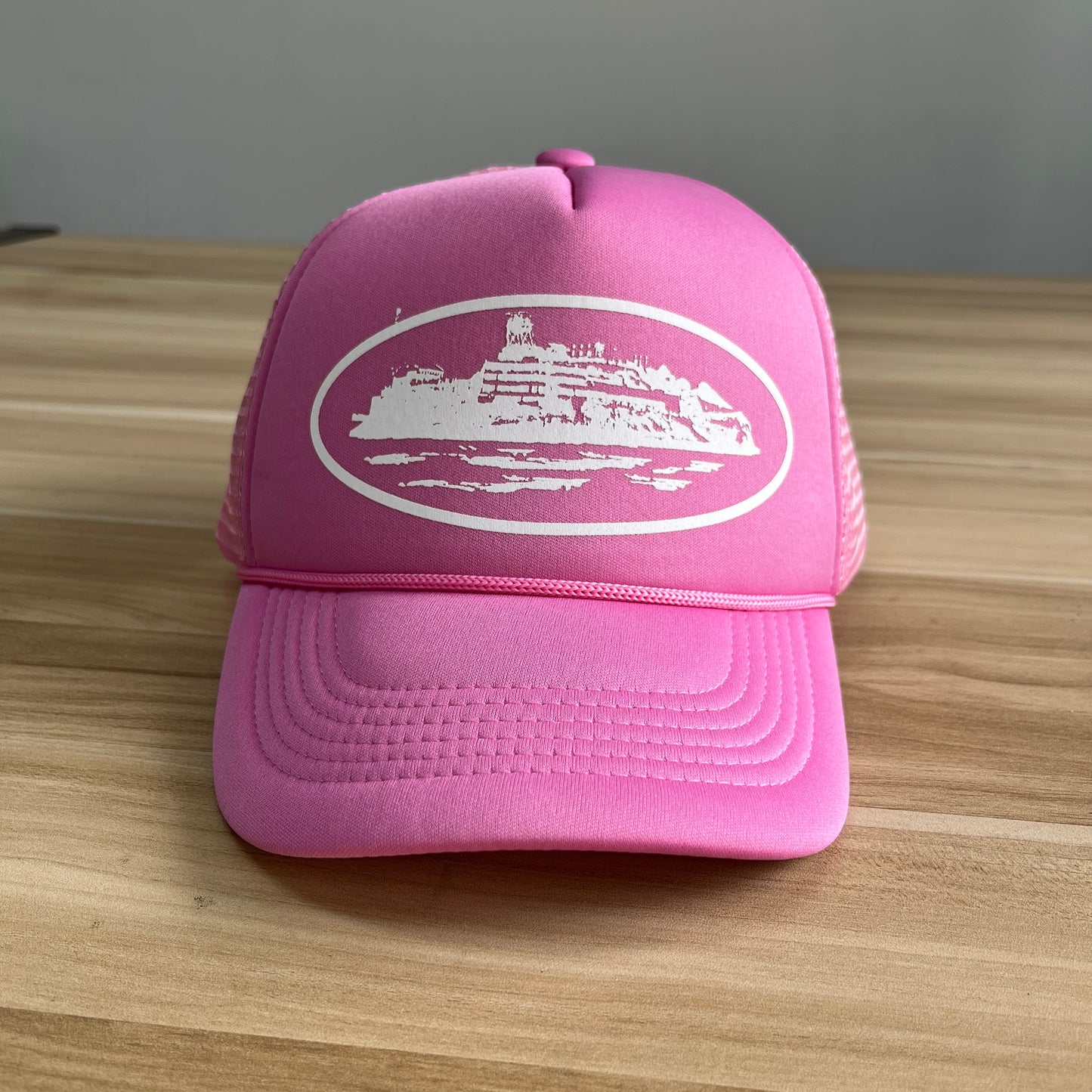 Corteiz Alcatraz Trucker Hat Pink