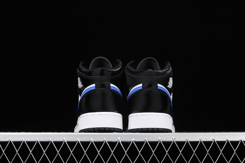 Jordan 1 Mid Black Racer Blue White