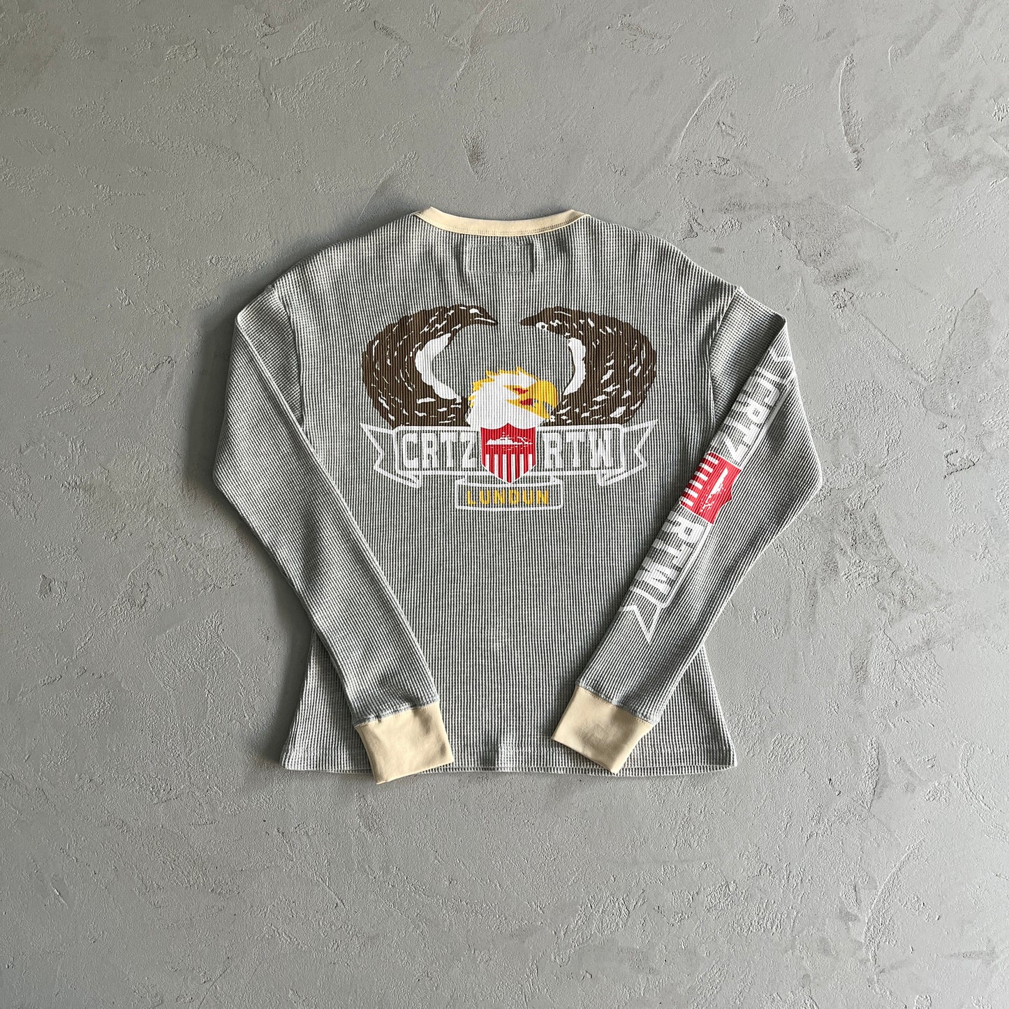 Corteiz Dipset Waffle Longsleeve Grey