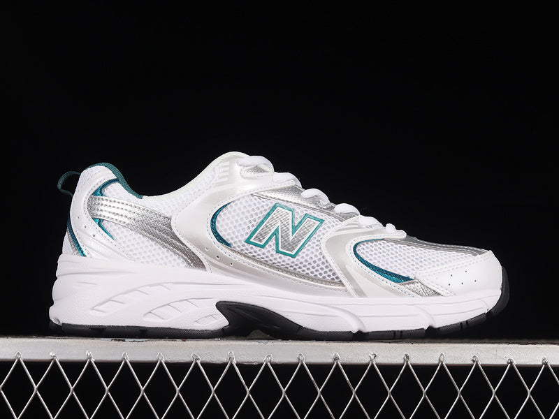 New Balance 530 White Silver Green