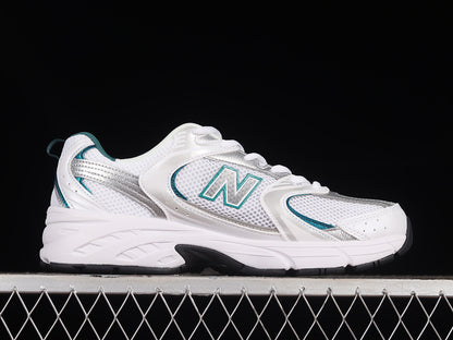 New Balance 530 White Silver Green