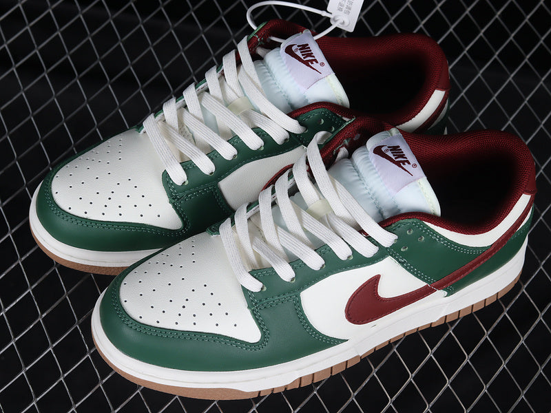 Nike Dunk Low Gorge Green Team Red