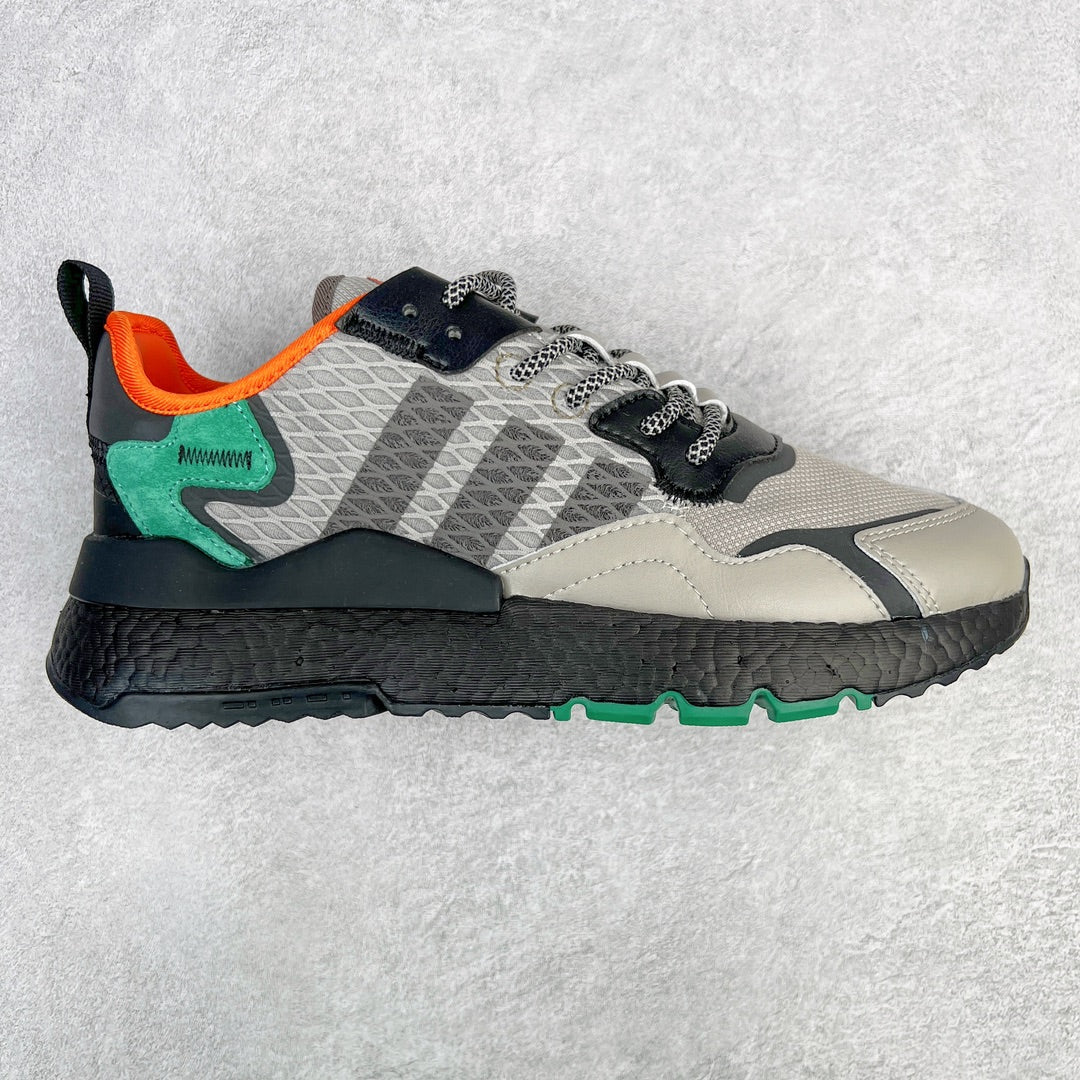 Adidas Nite Jogger Sesame Black Bold Green