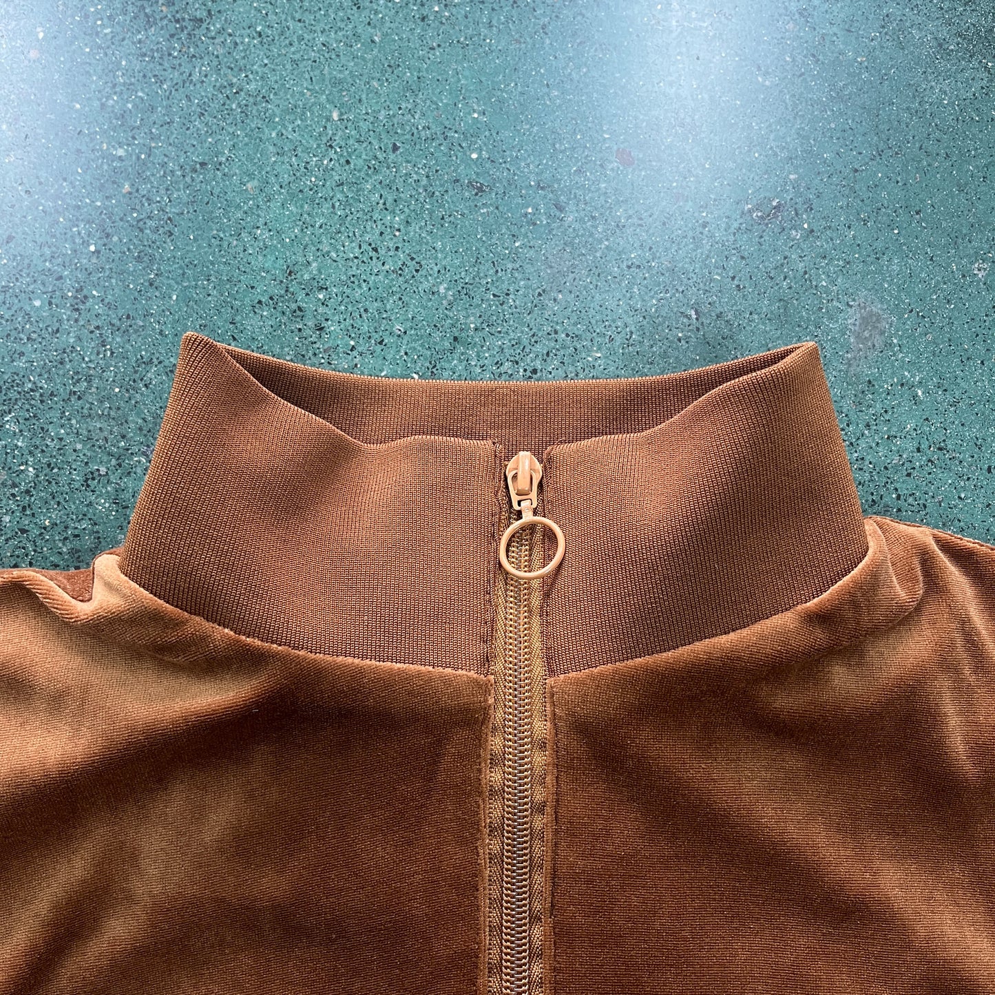 Corteiz VVS Velour Jacket Brown