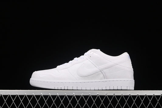 Nike Dunk Low Dover Street Market Triple White Velvet