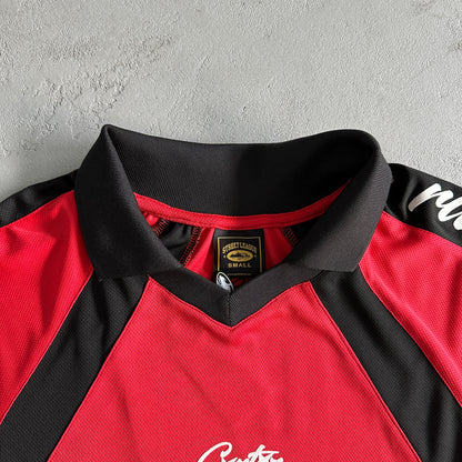 Corteiz Alcatraz Football Jersey Red