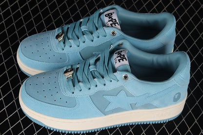 A Bathing Ape Bape Sta Blue Suede