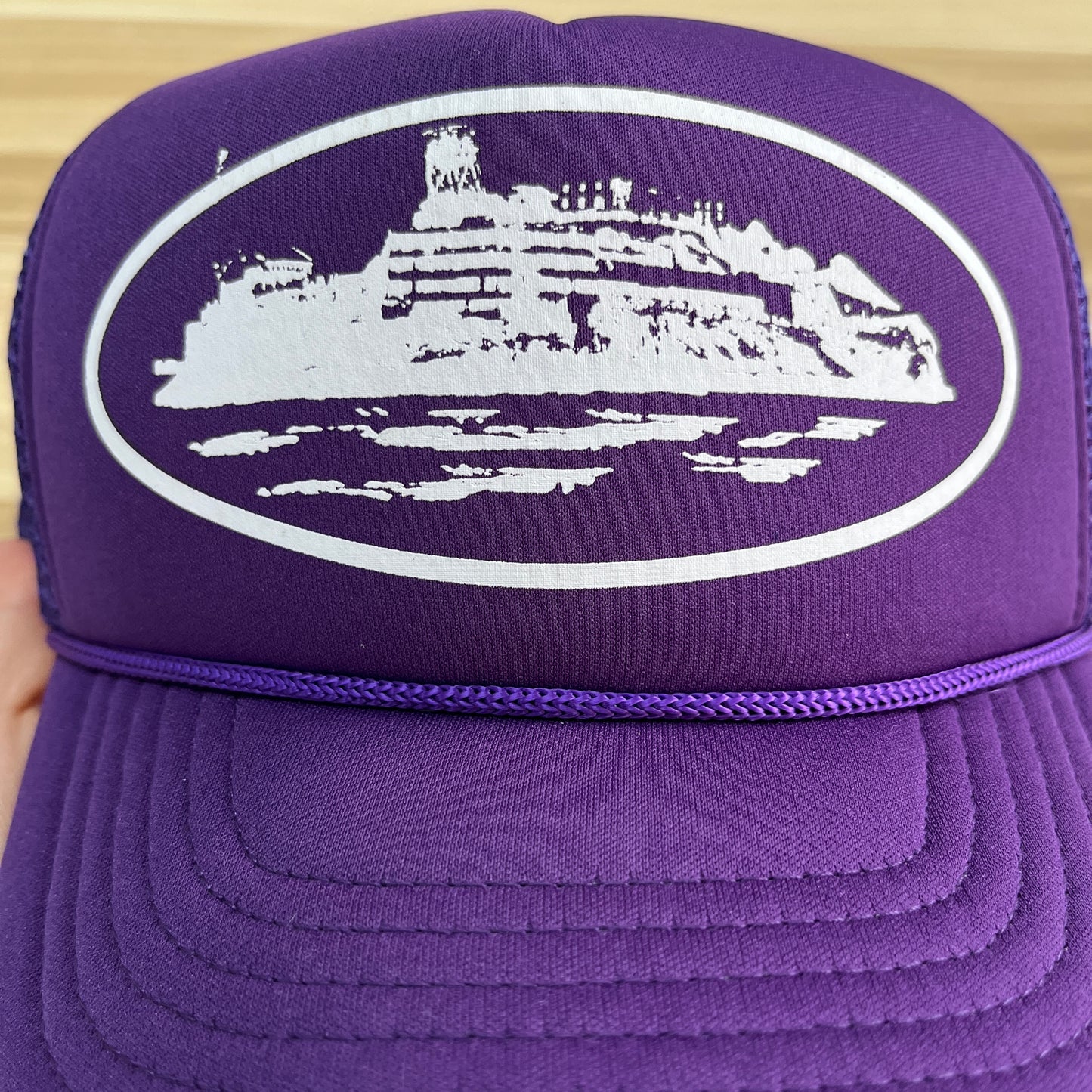 Corteiz Alcatraz Trucker Hat Purple